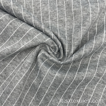 Tessuto di abbigliamento per maglia single jacquard a strisce elastiche